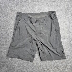 SAXX Shorts Mens 32 Gray New Frontier 2N1 BallPark Pouch Lined Stretch Quick Dry